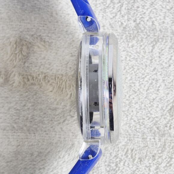 Dooney & Bourke Women’s Quartz Wrist Watch Colorful Plaid Dial Blue Silicone - Picture 12 of 12